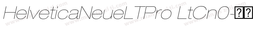 HelveticaNeueLTPro LtCn0字体转换